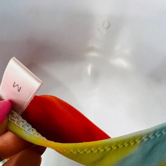 Colorful Tie Die Cutout Monokini Bathing Suit Size M - Picture 7 of 11